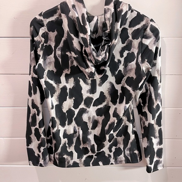 🖤 FRANK LYMAN WEEKEND – XS – Black & White Abstract Hoodie - Picture 5 of 12